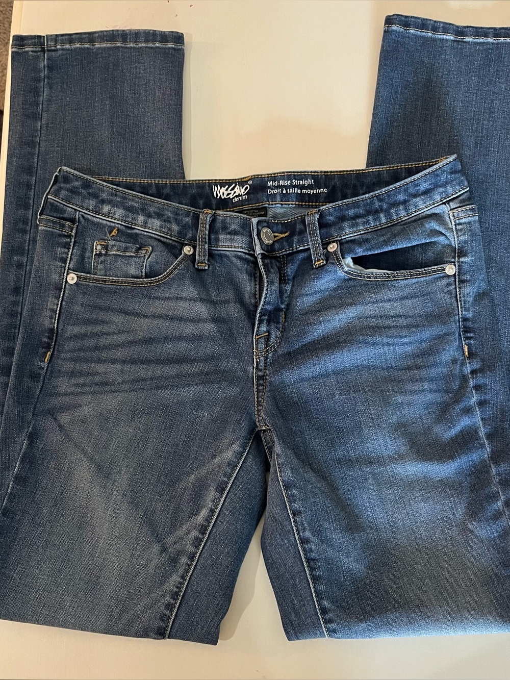 Mossimo Mid Rise Straight Jeans